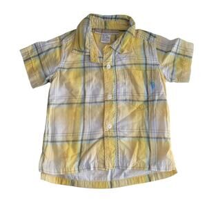 Well Dressed Wolf Yellow Plaid Short Sleeve Shirt